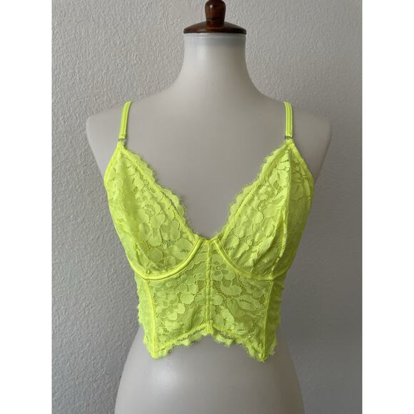 Cosabella Bra Bustier Floral Lace Semi Sheer Lingerie Italy - Picture 1 of 10